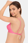 Tweens Double Layered Non-Wired Full Coverage T-Shirt Bra - Baby Pink — thumbnail 4